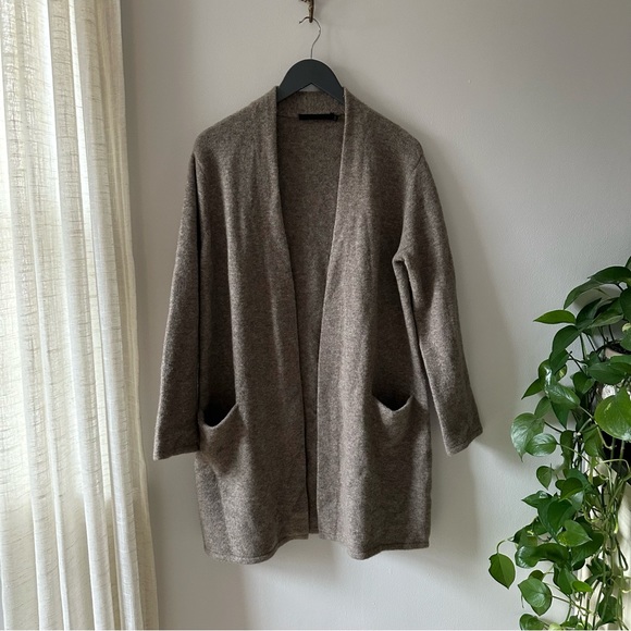 JENNI KAYNE Sweater Coat Oatmeal - Picture 2 of 5